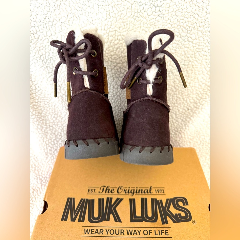 Muk Luk Women's Flexi Albany Chocolate Boot size 8 NWT - Picture 3 of 8
